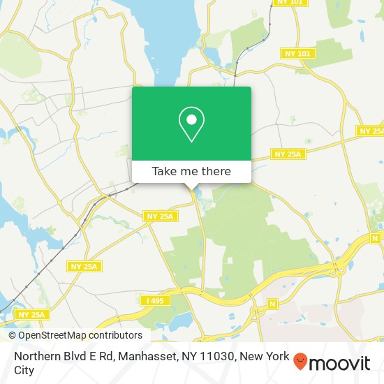Mapa de Northern Blvd E Rd, Manhasset, NY 11030