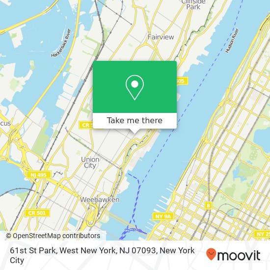 61st St Park, West New York, NJ 07093 map