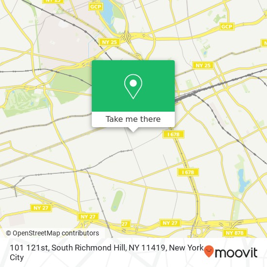 101 121st, South Richmond Hill, NY 11419 map