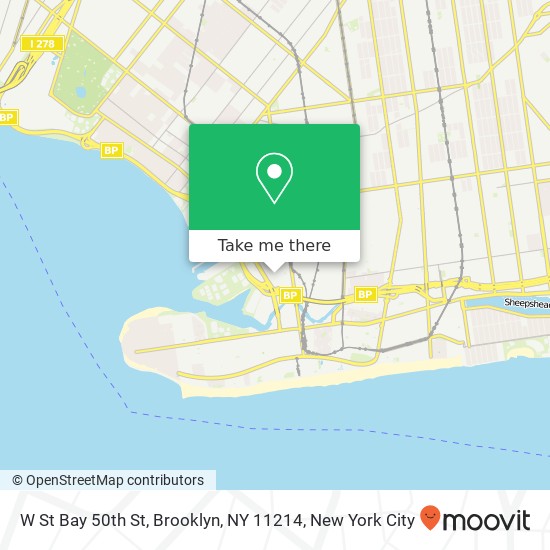 W St Bay 50th St, Brooklyn, NY 11214 map