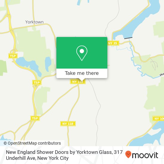 New England Shower Doors by Yorktown Glass, 317 Underhill Ave map