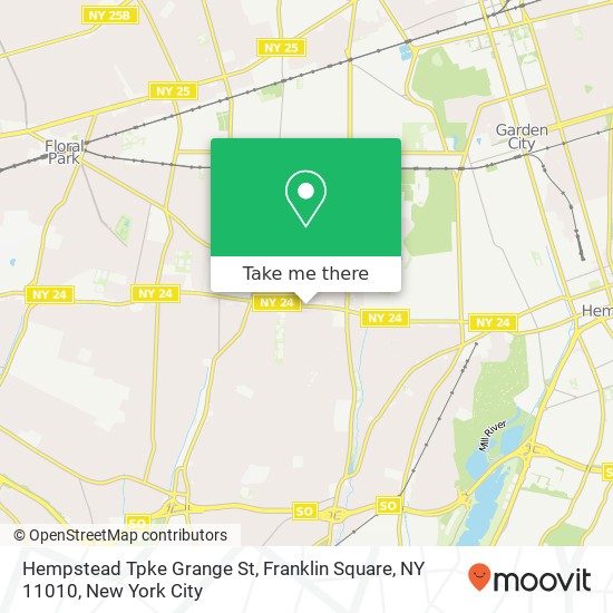 Mapa de Hempstead Tpke Grange St, Franklin Square, NY 11010