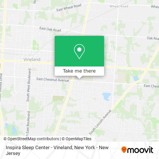 Inspira Sleep Center - Vineland map