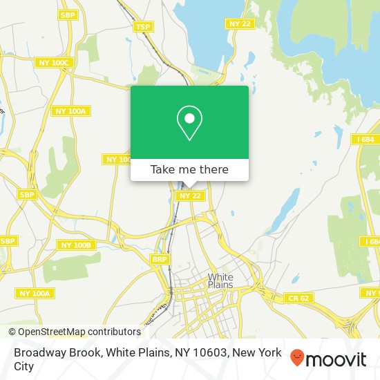 Mapa de Broadway Brook, White Plains, NY 10603