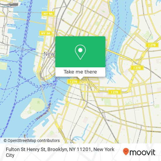 Fulton St Henry St, Brooklyn, NY 11201 map