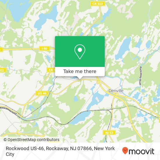 Mapa de Rockwood US-46, Rockaway, NJ 07866