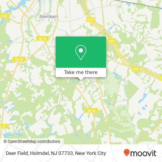 Deer Field, Holmdel, NJ 07733 map