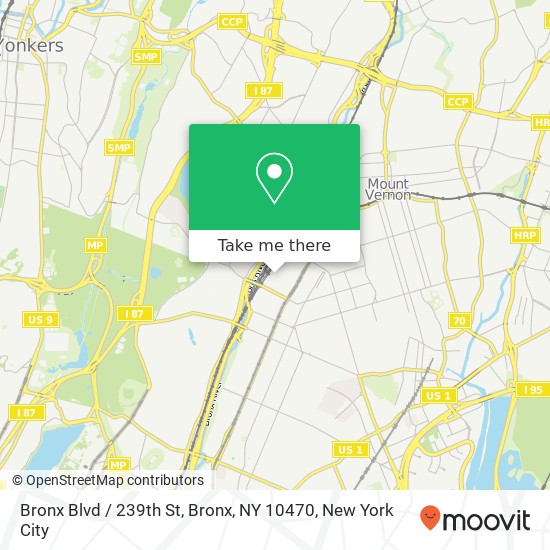 Mapa de Bronx Blvd / 239th St, Bronx, NY 10470