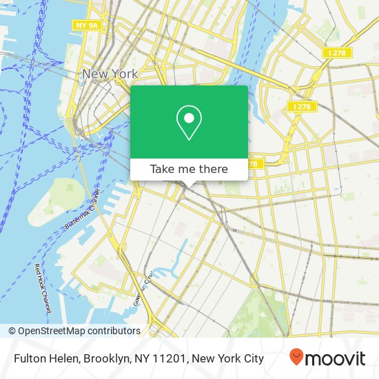 Mapa de Fulton Helen, Brooklyn, NY 11201