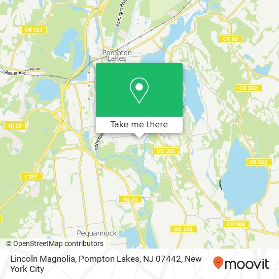 Lincoln Magnolia, Pompton Lakes, NJ 07442 map