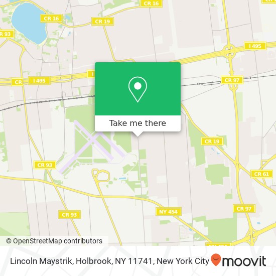 Mapa de Lincoln Maystrik, Holbrook, NY 11741