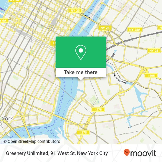 Greenery Unlimited, 91 West St map