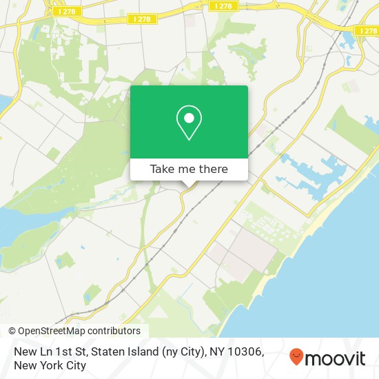 New Ln 1st St, Staten Island (ny City), NY 10306 map