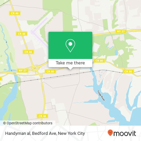 Handyman al, Bedford Ave map