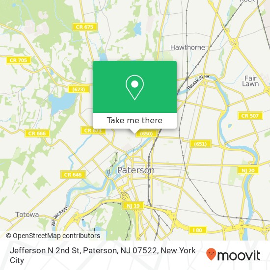 Jefferson N 2nd St, Paterson, NJ 07522 map