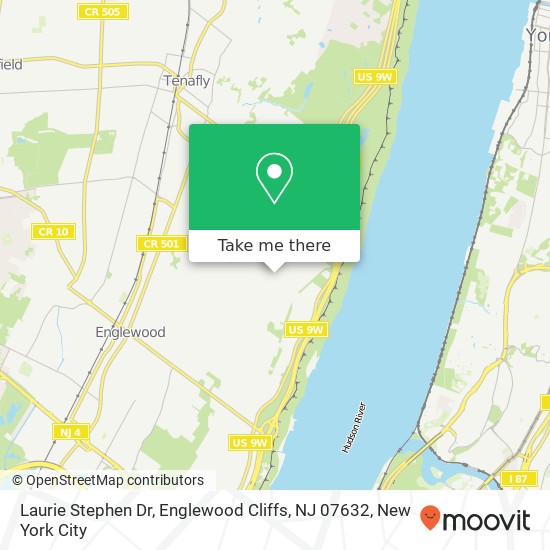 Mapa de Laurie Stephen Dr, Englewood Cliffs, NJ 07632