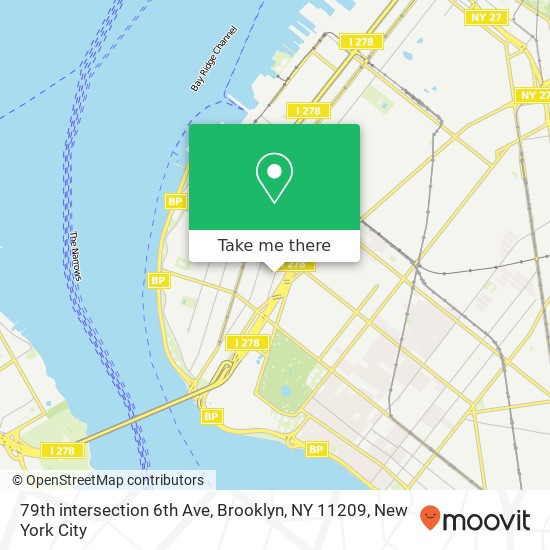 79th intersection 6th Ave, Brooklyn, NY 11209 map