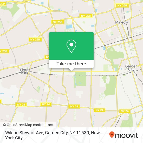Mapa de Wilson Stewart Ave, Garden City, NY 11530