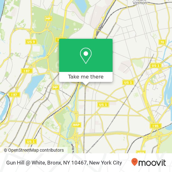 Gun Hill @ White, Bronx, NY 10467 map