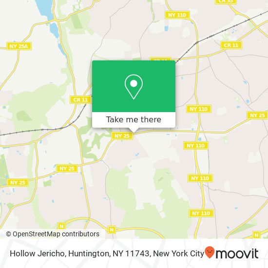 Mapa de Hollow Jericho, Huntington, NY 11743