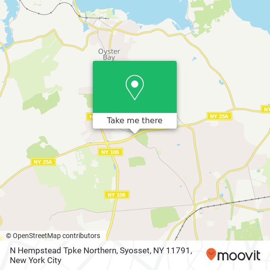 Mapa de N Hempstead Tpke Northern, Syosset, NY 11791