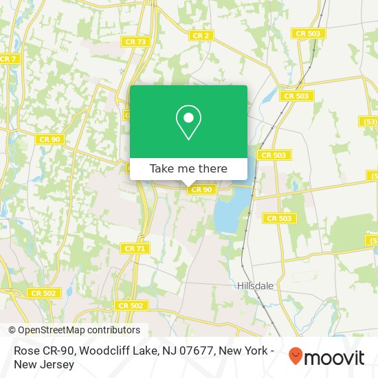 Rose CR-90, Woodcliff Lake, NJ 07677 map