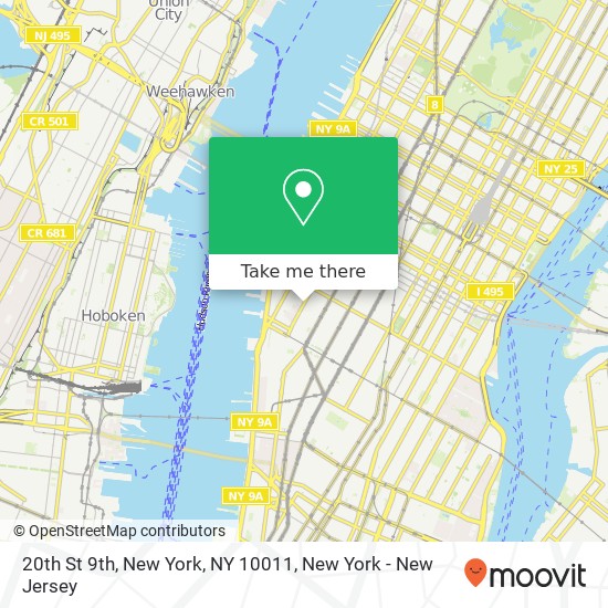 Mapa de 20th St 9th, New York, NY 10011