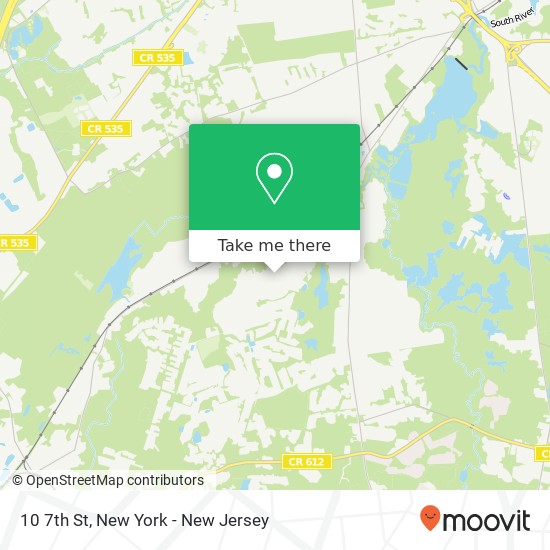 Mapa de 10 7th St, Monroe Twp, NJ 08831
