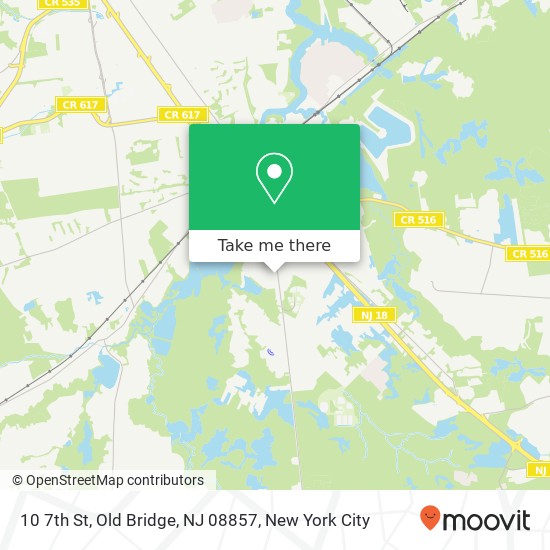 Mapa de 10 7th St, Old Bridge, NJ 08857