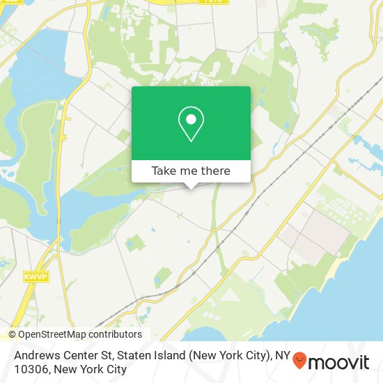 Mapa de Andrews Center St, Staten Island (New York City), NY 10306