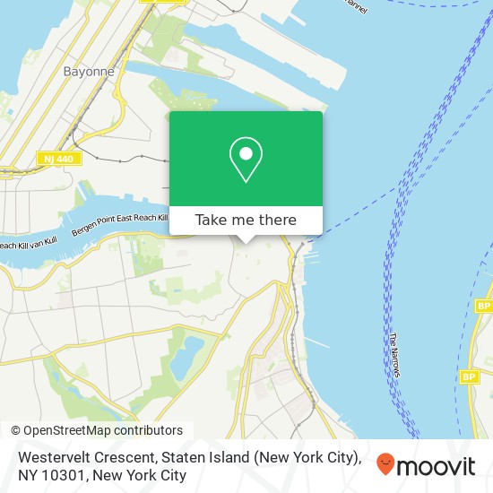 Westervelt Crescent, Staten Island (New York City), NY 10301 map