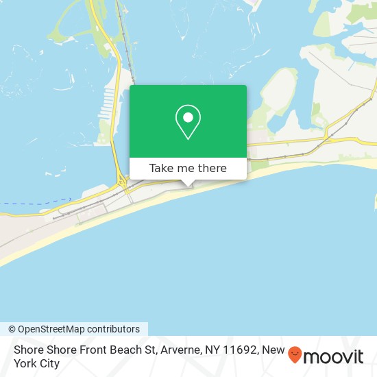 Mapa de Shore Shore Front Beach St, Arverne, NY 11692