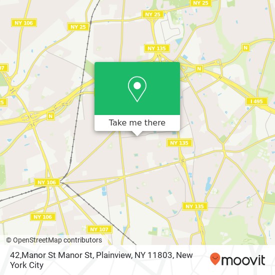 Mapa de 42,Manor St Manor St, Plainview, NY 11803