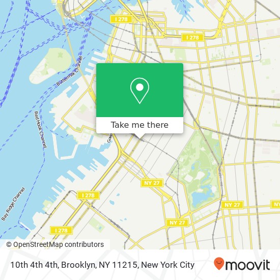 10th 4th 4th, Brooklyn, NY 11215 map