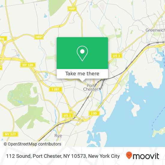 Mapa de 112 Sound, Port Chester, NY 10573