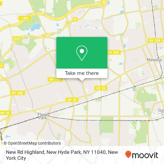 New Rd Highland, New Hyde Park, NY 11040 map