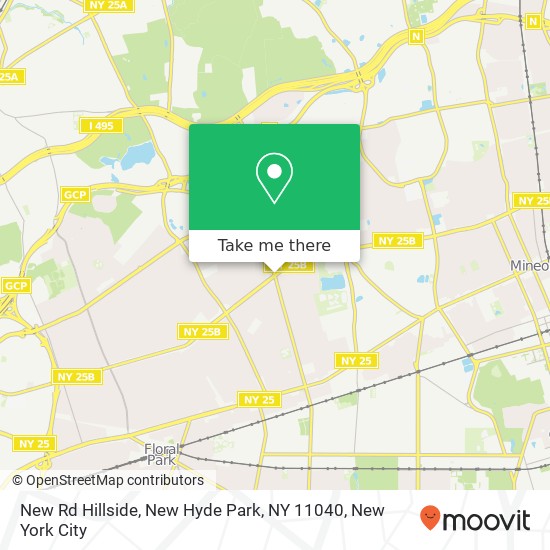 New Rd Hillside, New Hyde Park, NY 11040 map