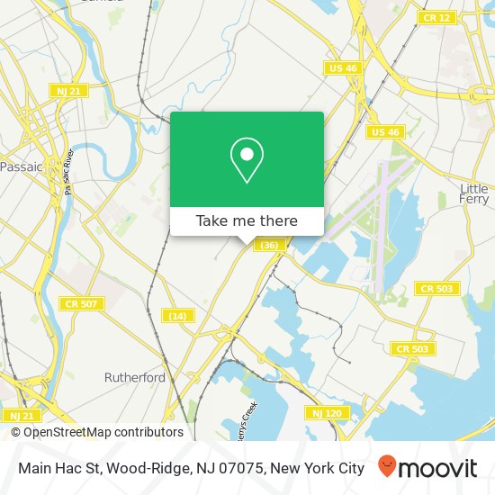 Main Hac St, Wood-Ridge, NJ 07075 map