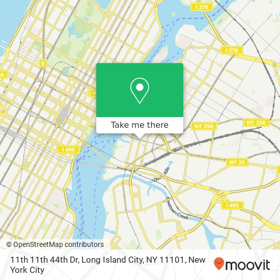 Mapa de 11th 11th 44th Dr, Long Island City, NY 11101