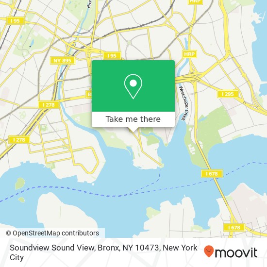 Mapa de Soundview Sound View, Bronx, NY 10473