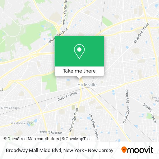 Mapa de Broadway Mall Midd Blvd