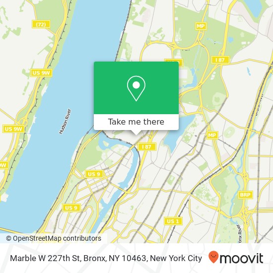 Marble W 227th St, Bronx, NY 10463 map