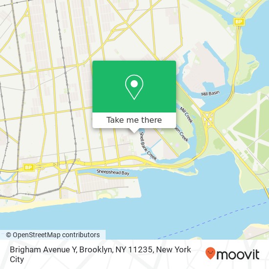 Mapa de Brigham Avenue Y, Brooklyn, NY 11235