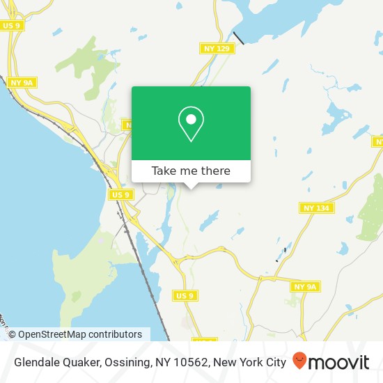 Mapa de Glendale Quaker, Ossining, NY 10562