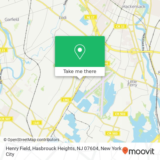 Henry Field, Hasbrouck Heights, NJ 07604 map