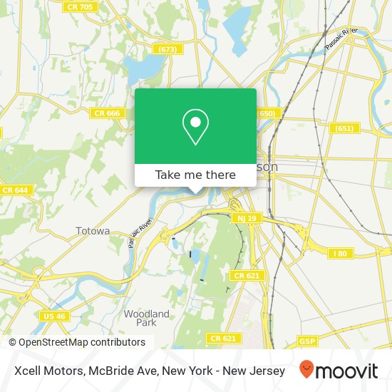 Mapa de Xcell Motors, McBride Ave