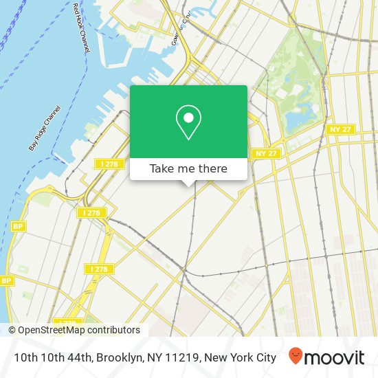 10th 10th 44th, Brooklyn, NY 11219 map