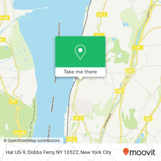 Mapa de Hat US-9, Dobbs Ferry, NY 10522