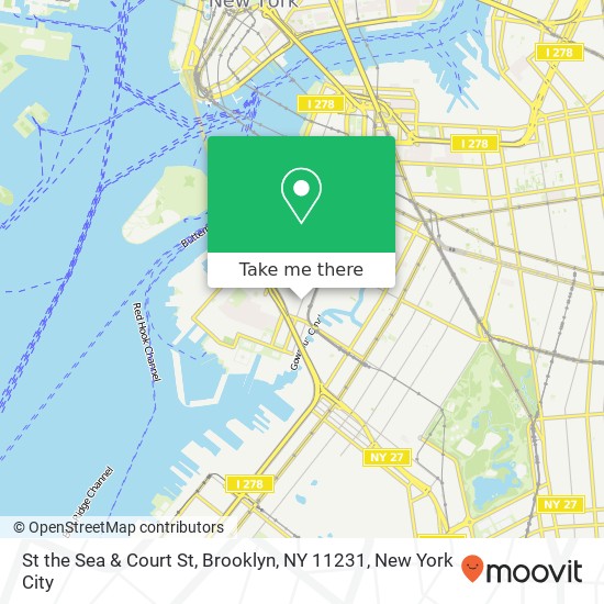 Mapa de St the Sea & Court St, Brooklyn, NY 11231