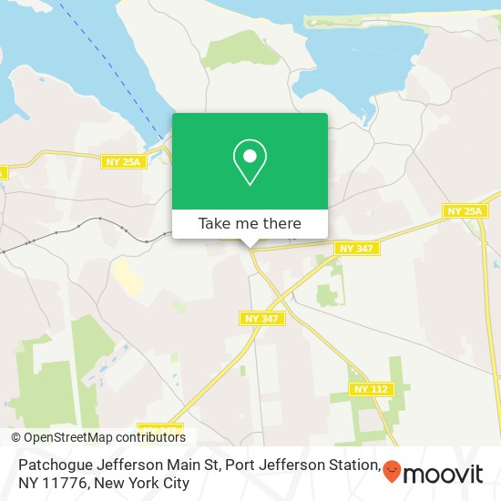 Mapa de Patchogue Jefferson Main St, Port Jefferson Station, NY 11776